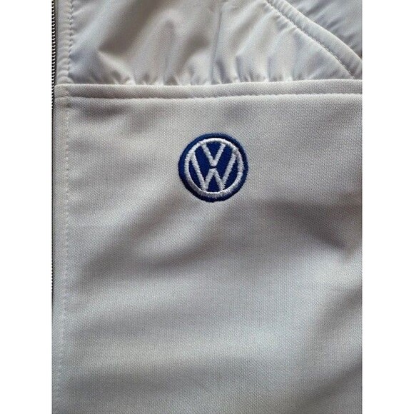 Womens Volkswagen VW Logo White Vest Charles River Apparel For Her Small EUC - Picture 2 of 12